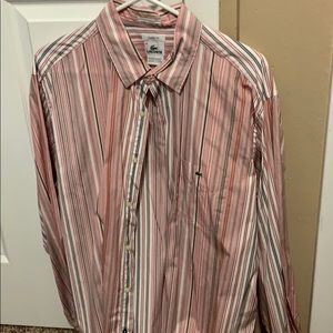 Lacoste Multi Striped Dress Shirt Button Up